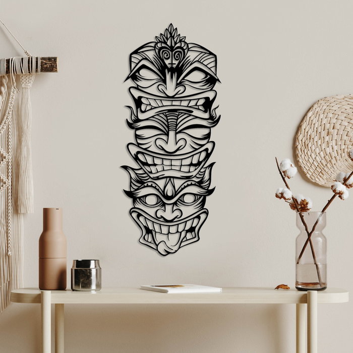Wallity Fun Naughty Wild - Escultura de pared de metal negra